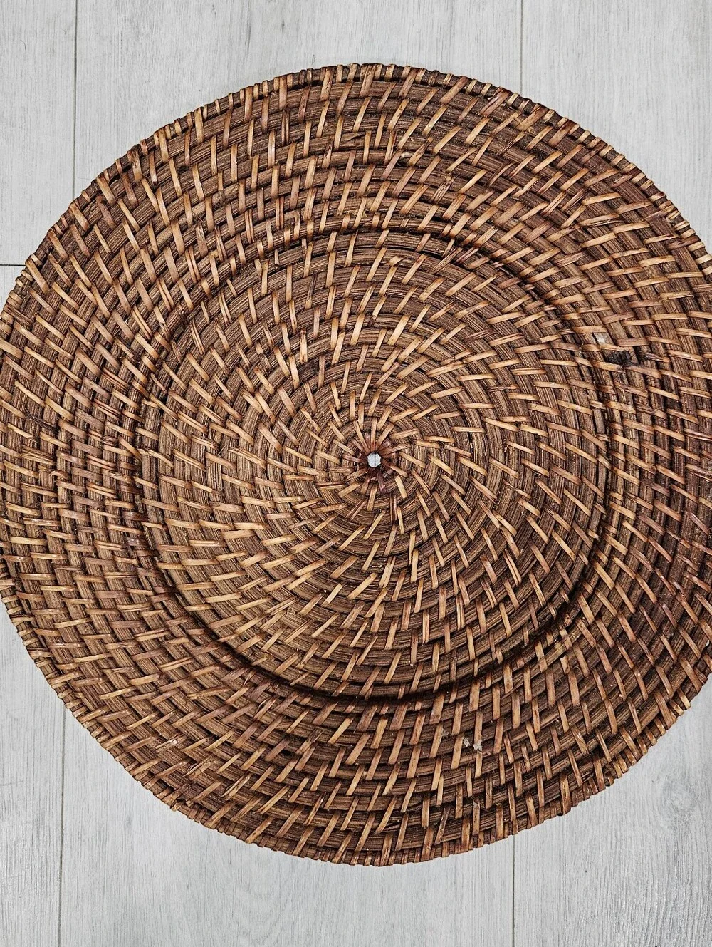 Rattan Round Wicker Woven Chargers 13